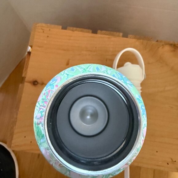 Lilly Pulitzer 25oz Fauna Green Floral Insulated Stainless Steel Water Bottle - Picture 12 of 13